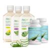 Paquete AloeCure jugo orgánico aloe vera y probióticos 5 pack sabores