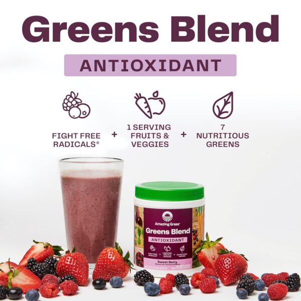 paquete amazing grass supergreens polvo antioxidante