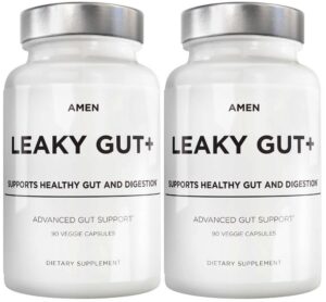 Version 1.0.0 Paquete Amen Leaky Gut suplemento para intestino permeable