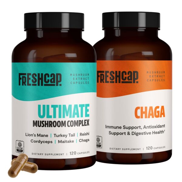 Paquete Antioxidante FreshCap con cápsulas de Chaga y Hongos