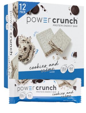 Paquete de barras proteínas Power Crunch sabor Cookies and Crème