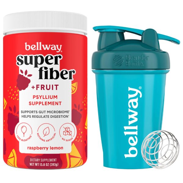 paquete bellway super fiber psyllium fruta botella limón