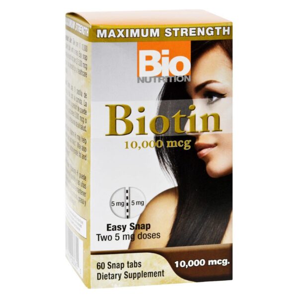 Version 1.0.0 Paquete Bio Nutrition Biotina 10000 mcg 60 tabletas