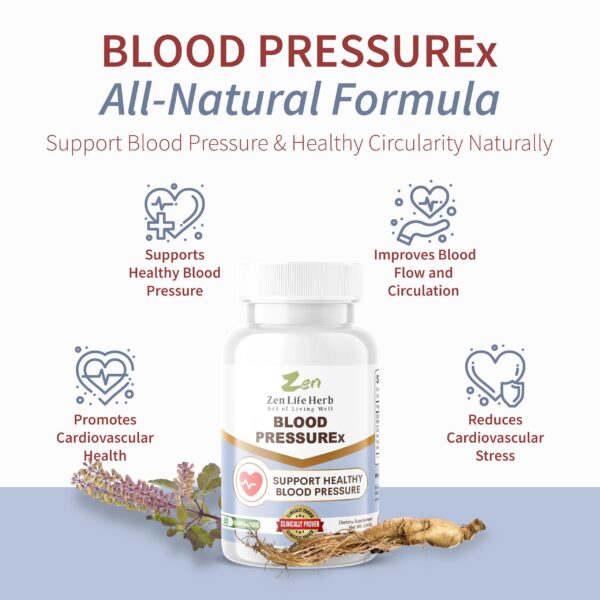 Version 1.0.0 Paquete suplemento Blood PressuREx para apoyo cardiovascular y presión