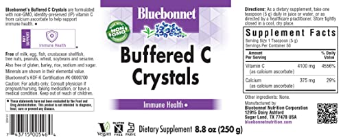 Paquete Bluebonnet vitamina C polvo inmunidad