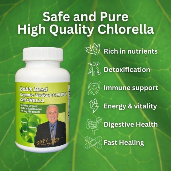 Version 1.0.0 Paquete de Bob's Best Chlorella orgánica 180 tabletas