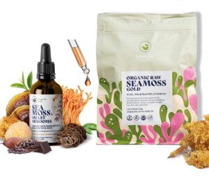 Paquete Brain & Body Raw de Happy Fox con sea moss y hongos