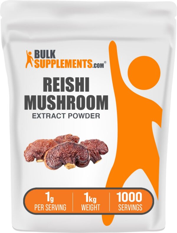 Paquete BulkSupplements polvo extracto seta reishi 1kg