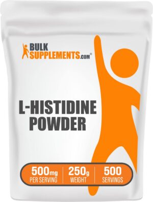 Paquete BulkSupplements polvo L-Histidina 250 gramos