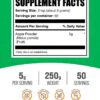 Version 1.0.0 Paquete BulkSupplements polvo manzana 250 gramos sin gluten