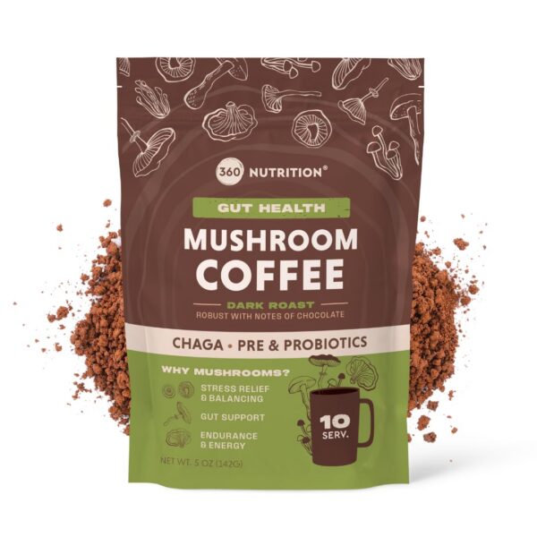 Paquete café instantáneo con hongos Chaga 360 Nutrition