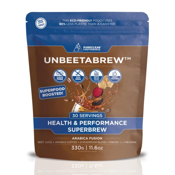 Paquete de café UnBeetABrew con adaptógenos y remolacha