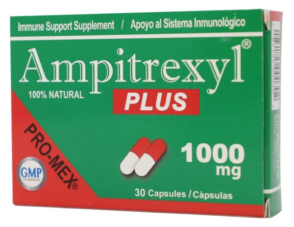 Paquete cápsulas Ampitrexyl suplemento herbario 30 unidades