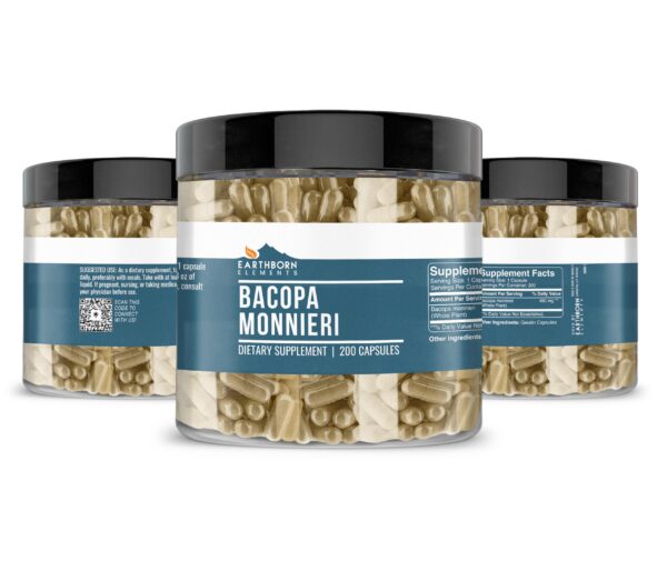 Paquete de cápsulas Bacopa natural para seis meses