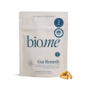 Version 1.0.0 Paquete cápsulas Bio.me Biome Gut Remedy para limpieza digestiva