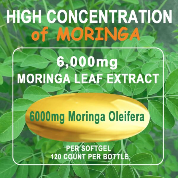 Paquete cápsulas moldas Moringa JINGYAT alta potencia 6000mg