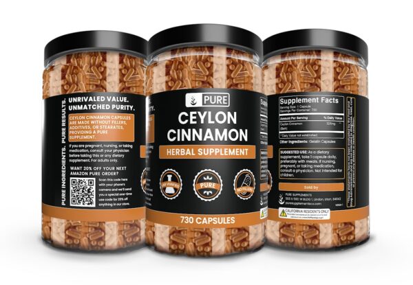 Paquete de cápsulas de canela de Ceilán para un año de uso