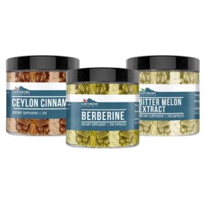 Paquete cápsulas Earthborn Elements berberina canela y melón amargo
