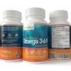 Paquete y cápsulas de suplemento Omega 3-6-9 Extra Fuerza