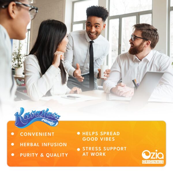 Paquete individual de caramelos kava para control de estrés