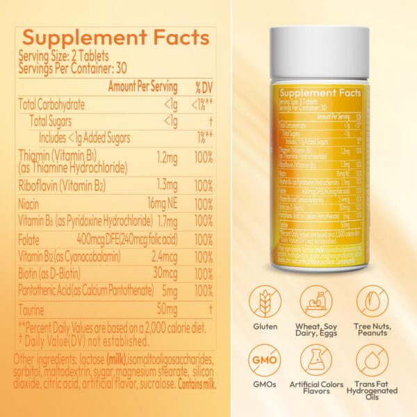 Paquete cerrado complejo B con taurina LOTFLY