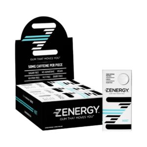 Version 1.0.0 Paquete de chicle energético ZENERGY sabor menta 50mg cafeína