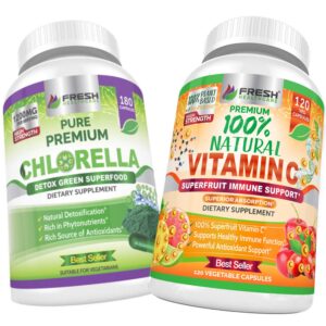 Version 1.0.0 Paquete combinado Chlorella y Vitamina C natural FRESH HEALTHCARE