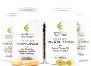 Version 1.0.0 Paquete de Clear Skin vitaminas para acné 60 cápsulas