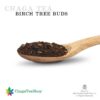 Paquete y contenido de té de hongo Chaga siberiano