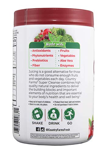 Paquete Country Farms Super Cleanse 28 porciones detox