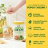 Country Farms Super Greens polvos para batidos saludables orgánicos
