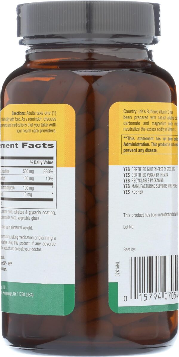 Version 1.0.0 Paquete Country Life Vitamina C sin gluten certificado