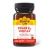 Paquete Country Life vitamina K2 vegana 500 mcg sabor fresa 60 tabletas