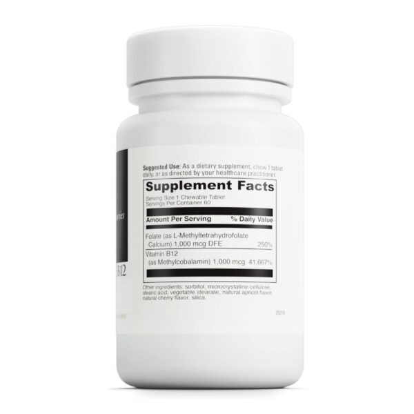 Version 1.0.0 Paquete de DAVINCI Labs suplemento de ácido fólico b12