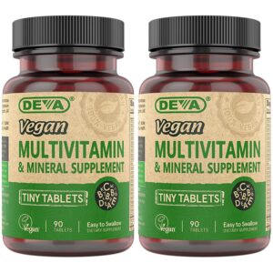 Version 1.0.0 Paquete DEVA Tiny Tablets multivitaminas veganas