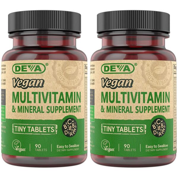 Paquete DEVA Tiny Tablets multivitaminas veganas