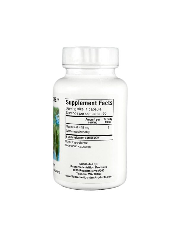 Paquete doble 60 cápsulas hoja de neem Melia Supreme