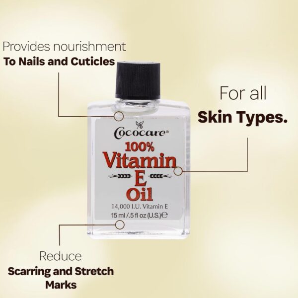 Aceite vitamina E Cococare para piel seca 0.5 oz