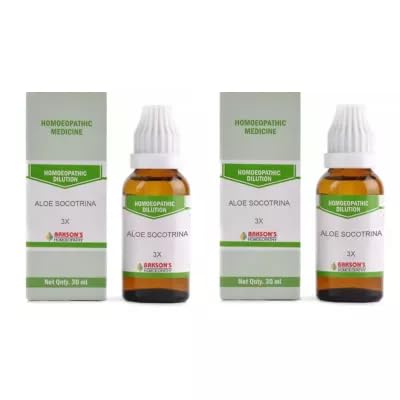 Paquete doble Aloe Socotrina 3X en botella blanca 30 ml