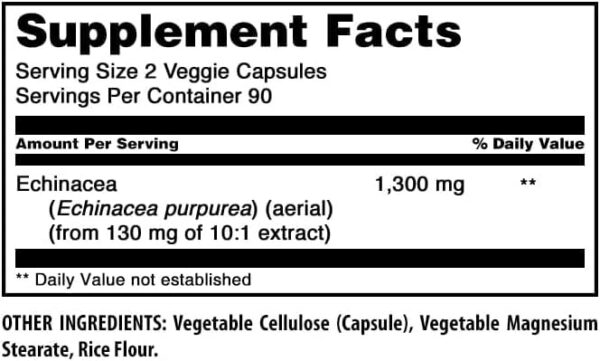 Detalle cápsulas Echinacea Amazing Formulas