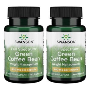 Paquete doble cápsulas café verde Swanson 400 mg