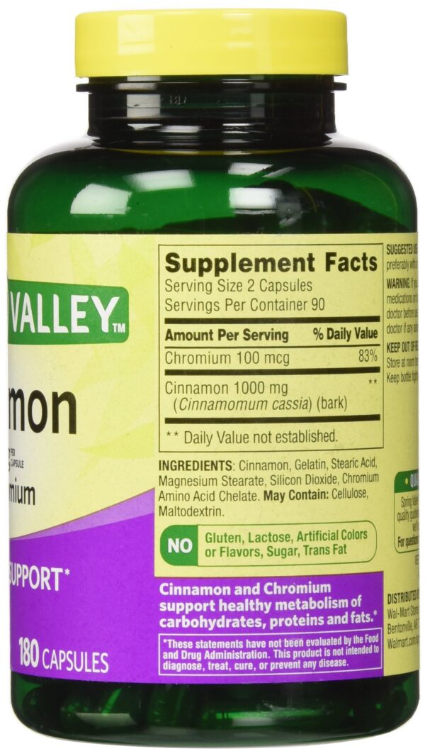 Paquete doble de cápsulas de canela Spring Valley