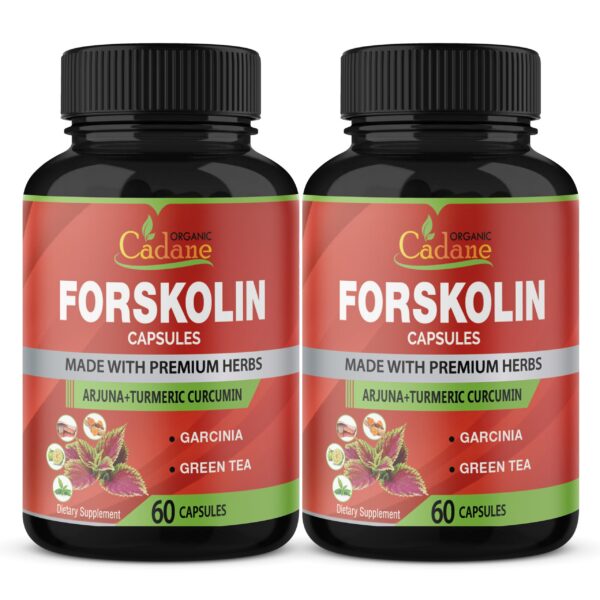 Paquete doble cápsulas Forskolin Organic Cadane 60 unidades