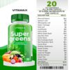 Paquete doble cápsulas Vitamax frutas verduras orgánicas