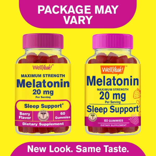Version 1.0.0 Frasco gomitas melatonina WellYeah 60 unidades sabor a fruta