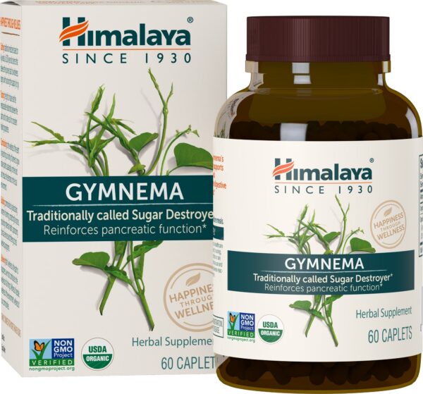 Paquete doble de Himalaya Organic Gymnema 60 capletas vegetales