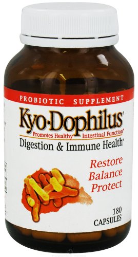 Paquete doble Kyolic Kyo-Dophilus probiótico 180 cápsulas digestivas