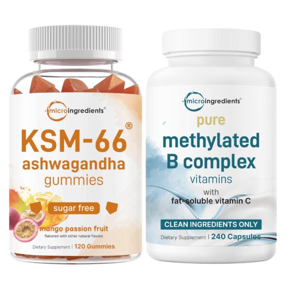 Paquete doble Micro Ingredients Complejo B y Ashwagandha