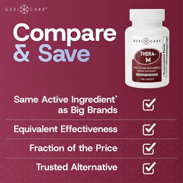 Paquete doble multivitamínico GeriCare Thera 100 tabletas