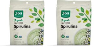 Paquete doble de polvo de espirulina orgánica 365 Whole Foods